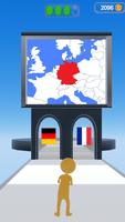 Guess Flag with Stickman постер