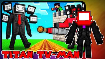Mod Titan Tv-Man Minecraft 포스터