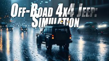 Off-Road 4x4 Jeep: Simulation poster
