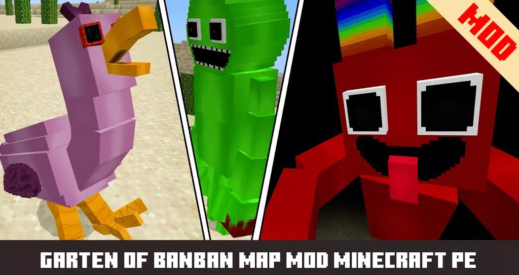 CONHEÇA os PERSONAGENS de GARDEN OF BANBAN 3 no MINECRAFT 