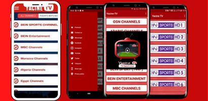 Yacine Tv Sport Live Streaming HD Guide captura de pantalla 1