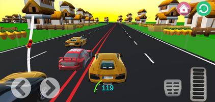 Highway Car Racing 3d постер