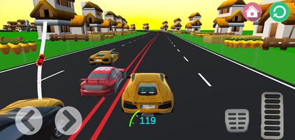 Highway Car Racing 3d 포스터