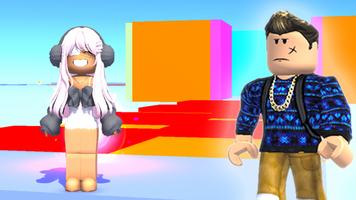 Obby Jump and Run Parkour Plakat