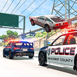 Police Chase Car Destructions Zeichen