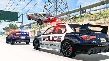 Police Chase Car Destructions Plakat
