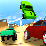 Slippery Slope Car Destruction Zeichen