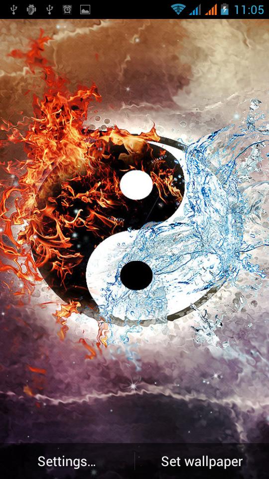Yin Yang Live Wallpaper For Android Apk Download - water fire yin yang roblox