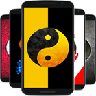 yin yang wallpaper-icoon