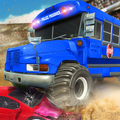”Police Bus Derby Crash Stunts