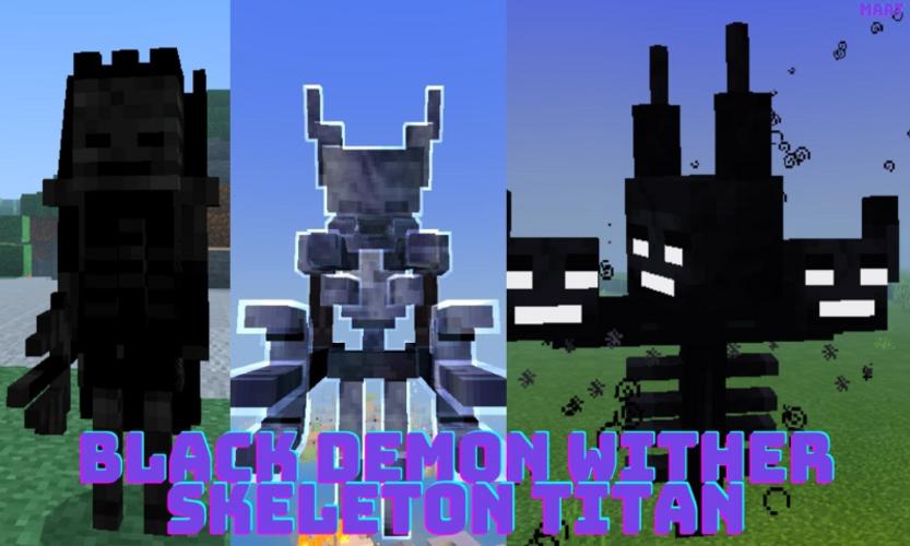 Black Demon Wither Skeleton Titan For Minecraft Pe For Android Apk Download