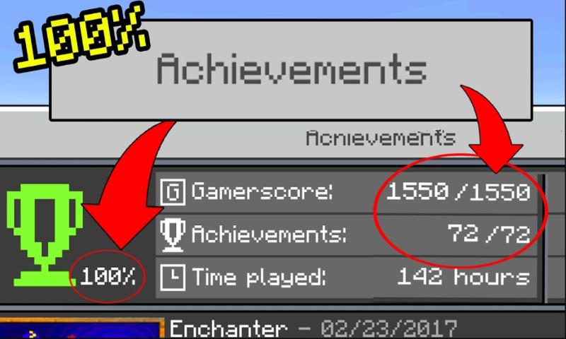 Tổng hợp tất cả các thành tựu trong minecraft PE