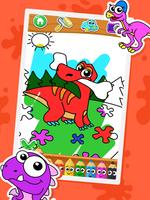 Coloring dinosaurs poster