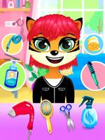 Animals hair salon پوسٹر