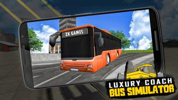 Luxury Bus Coach Driving Game Affiche