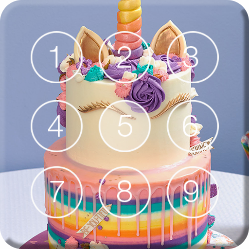 Sweet Unicorn Cake Screen Lock