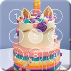 Sweet Unicorn Cake Screen Lock icône