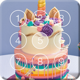 Sweet Unicorn Cake Screen Lock