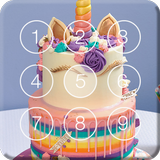 Sweet Unicorn Cake Screen Lock иконка