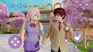 YUMI High School: Anime Girl الملصق