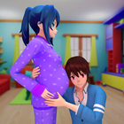 Anime embarazada vida de madre icono