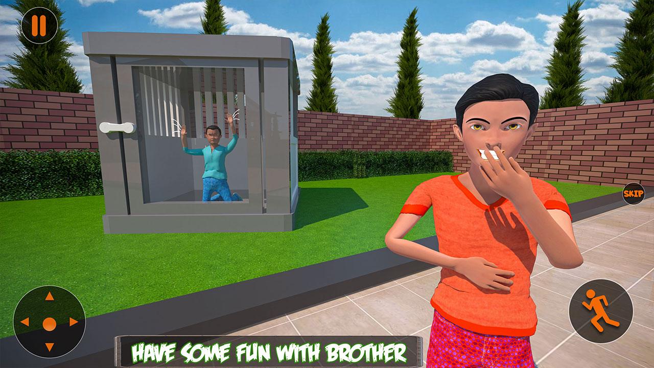 Bad brother 3. Siblings Prankster game 3d.