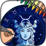 Sternzeichen-AstrologieFärbung
