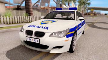 M5 Police Car Game Affiche