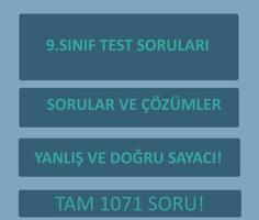 9.Sınıf Tüm Dersler Test Çöz 포스터