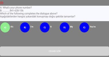 3 Schermata AÖF İngilizce Çıkmış Sorular İnternetsiz Test Çöz