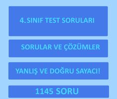 4.Sınıf Tüm Dersler Test Çöz Cartaz