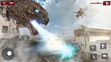 Godzilla smash king saccage Affiche