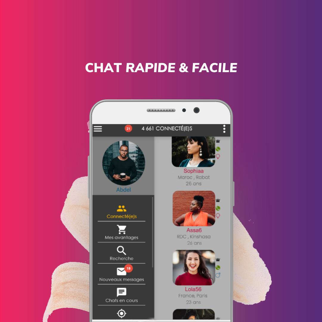 Tchatche : chat et rencontres en direct entre célibataires