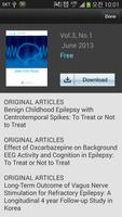Journal of Epilepsy Research capture d'écran 2