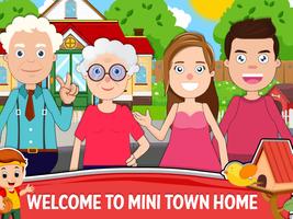 Mini town : home family game poster