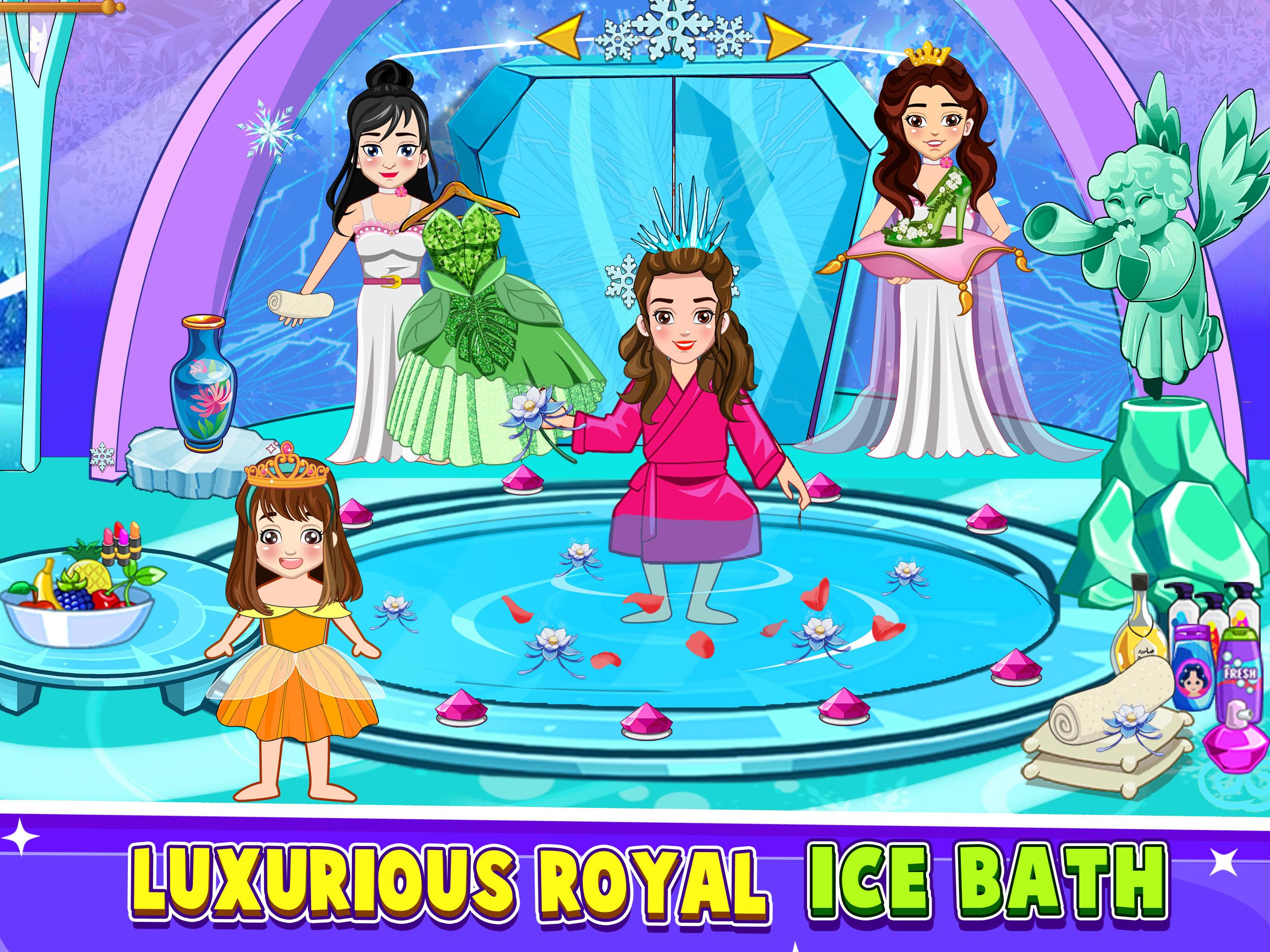 Мир принцесс игра. Мода принцесс игра по городам. Ice Princess games. Реклама игры про принцессу на андроид.