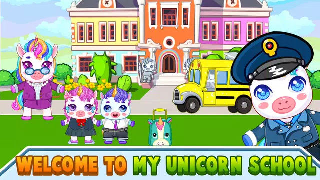 Screenshot 1 for Mini Town: My Unicorn School