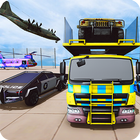 US Police Offroad Cop Car Transporter Driver icon