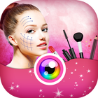 dulce ❤️ cámara de maquillaje virtual con cara de icono