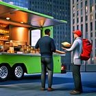 Food Truck Driver - Cafe Truck Zeichen