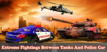 Tank Attacks Police Cars : Panzer War 2021