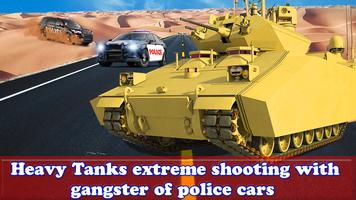 Tank Attacks Police Cars : Panzer War 2021 screenshot 1