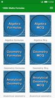 1000+ Maths Formulas poster