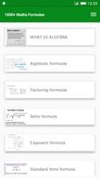 1000+ Maths Formulas スクリーンショット 1