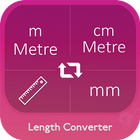 m,mm, Cm to yard, feet,inch,Length Unit converter icône