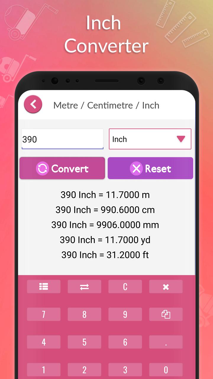 M Mm Cm To Yard Feet Inch Length Unit Converter Pour Android Telechargez L Apk