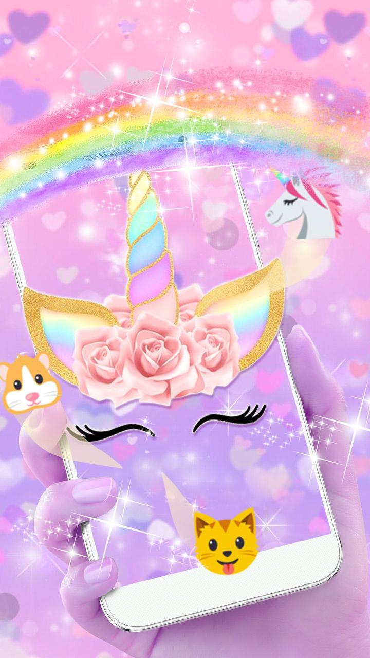 Unicorn Bunga Merah Muda Tema Wallpaper Hidup For Android APK Download