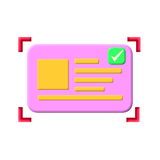 Business card scanner icon