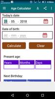 Age calculator पोस्टर