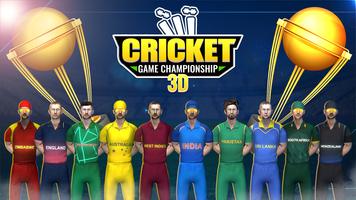 Cricket Game Championship 3D Plakat